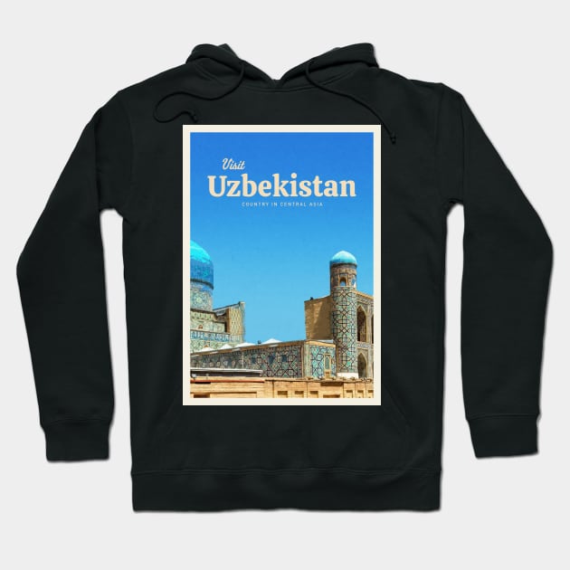 Visit Uzbekistan Hoodie by Mercury Club